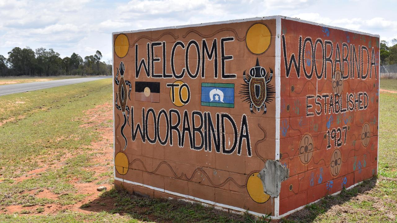 The Welcome to Woorabinda sign. Photo: Geordi Offord