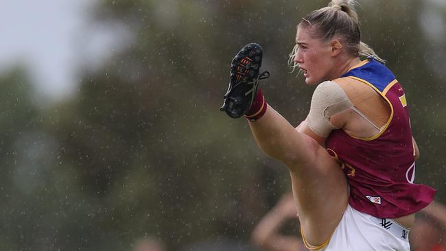 Tayla Harris has been a star for the Lions in the inaugural season. Picture: Wayne Ludbey