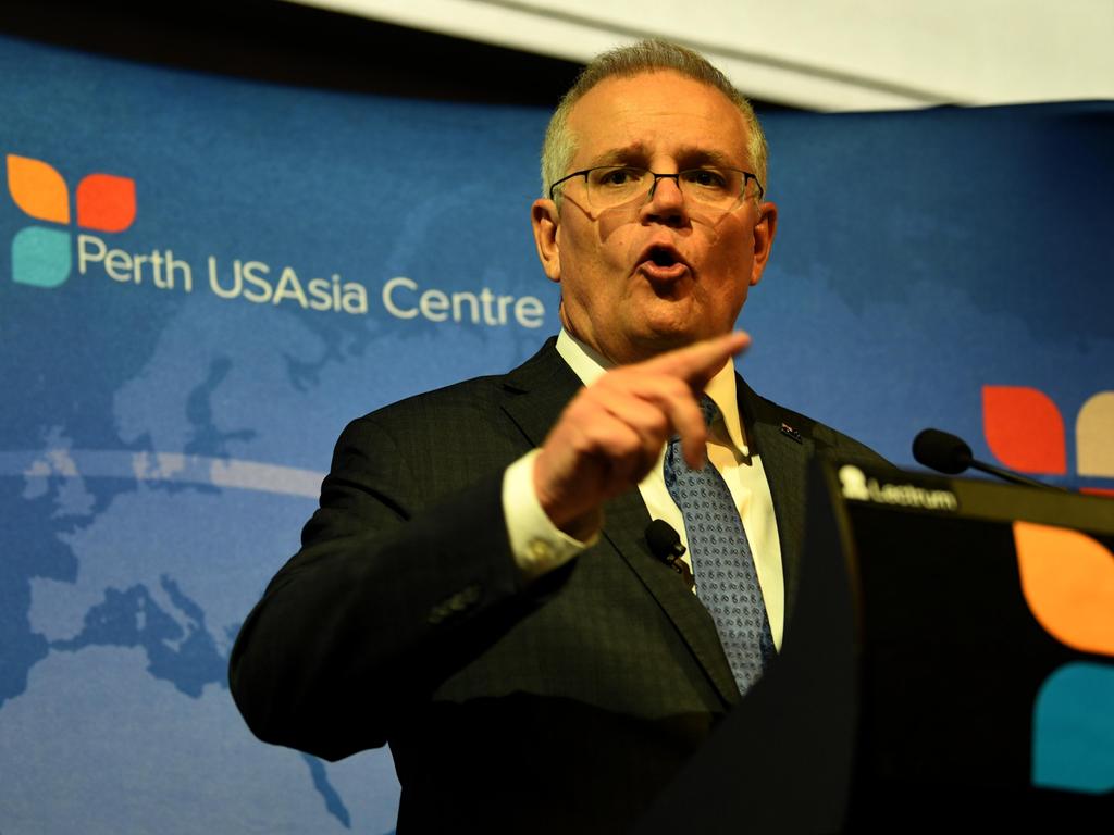 Scott Morrison is open to recommencing dialogue with China but says Australian values are non-negotiable. Picture: Sharon Smith / NCA NewsWire