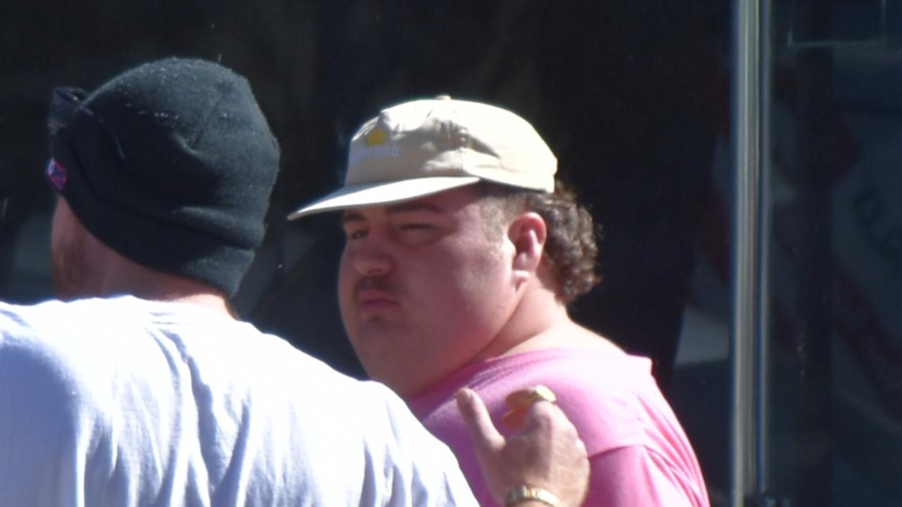 Blake Mathew Talbot leaving the Toowoomba Courthouse on Wednesday, April 7, 2025, after being charged with grooming a child.
