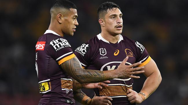 Kotoni Staggs’s best position is centre for the Broncos (Photo by Albert Perez/Getty Images)