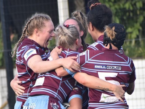 The CQ Capras women beat Wynnum Manly Seagulls 32-14 in the BMD Premiership semi-final at Rockhampton's Browne Park on May 28, 2022.