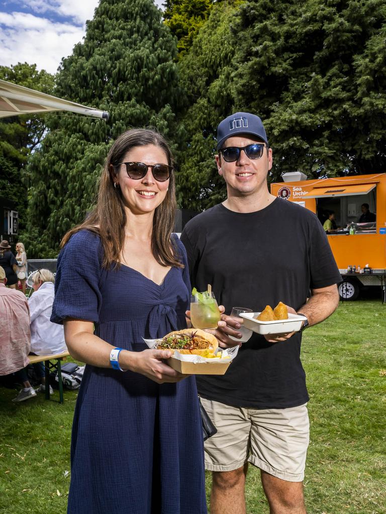 Anna Swain and Jackson Swain. TAS Wine Festival. Picture: Caroline Tan