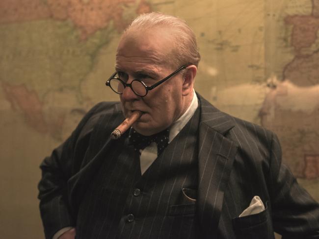 Gary Oldman as Winston Churchill in Darkest Hour.