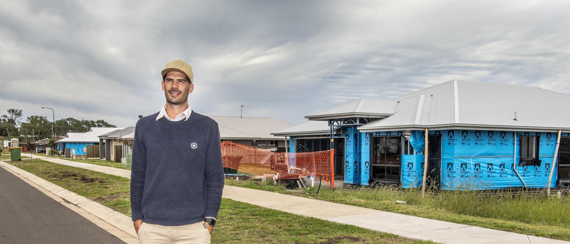 Jackson Adams of Richard Adams Homes says the government’s HomeBuilder extension has given the industry the small breather it needed. Picture: Nev Madsen