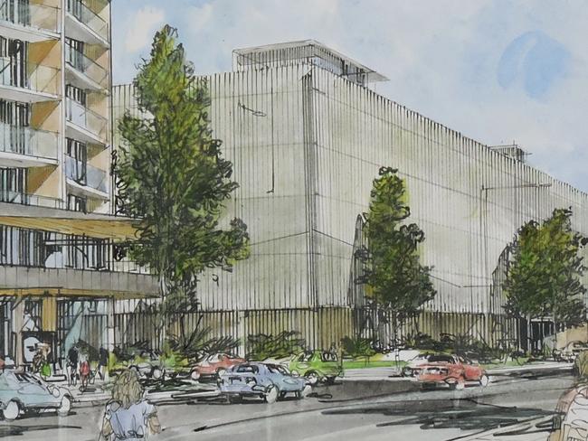 Artist's impression of Edmondson Park commuter carparking. Picture: Supplied