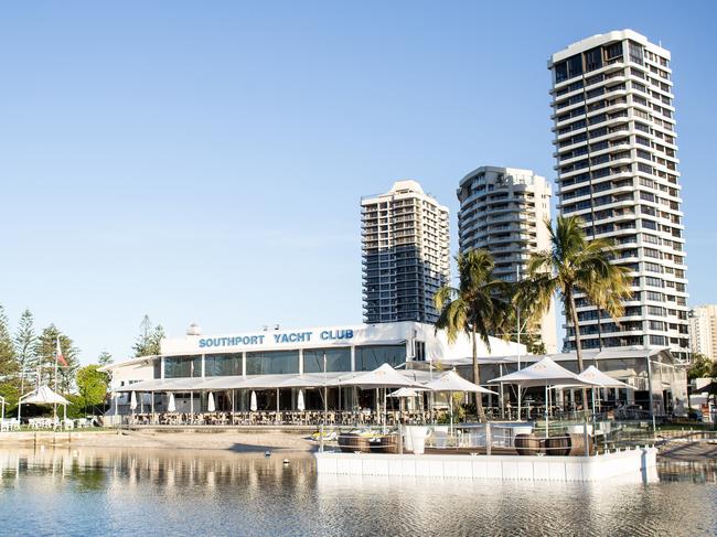 Southport Yacht Club, Main Beach. 