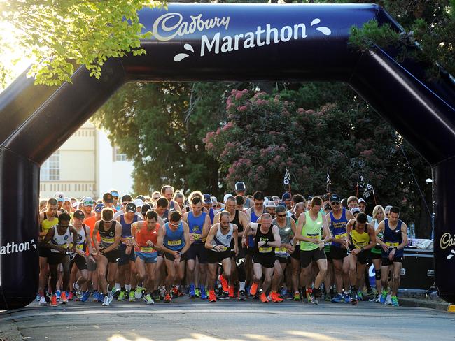 2018 Cadbury Marathon. Half Marathon start