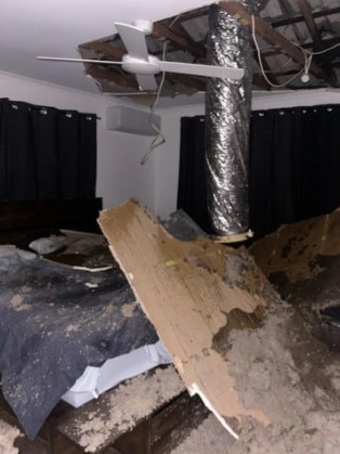 Properties in Helensvale in the Gold Coast suffered damage in the wild weather across Christmas Day and Boxing Day. Picture: Supplied