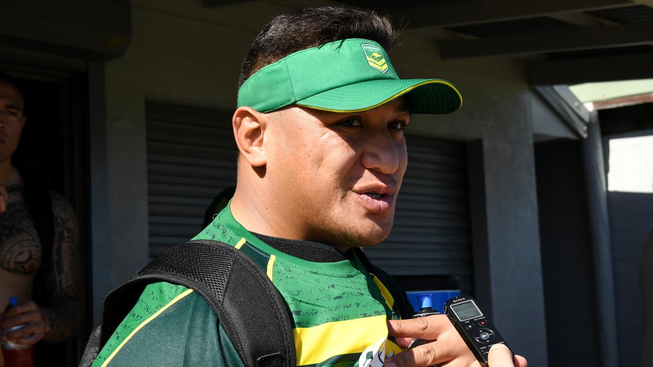 Josh Papalii pictured during Kangaroos camp at Kiama. Credit: NRL Media