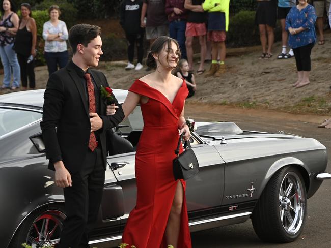 Highfields State Secondary college formal at Highfields Cultural Centre. Leah Campbell and David Phillips.