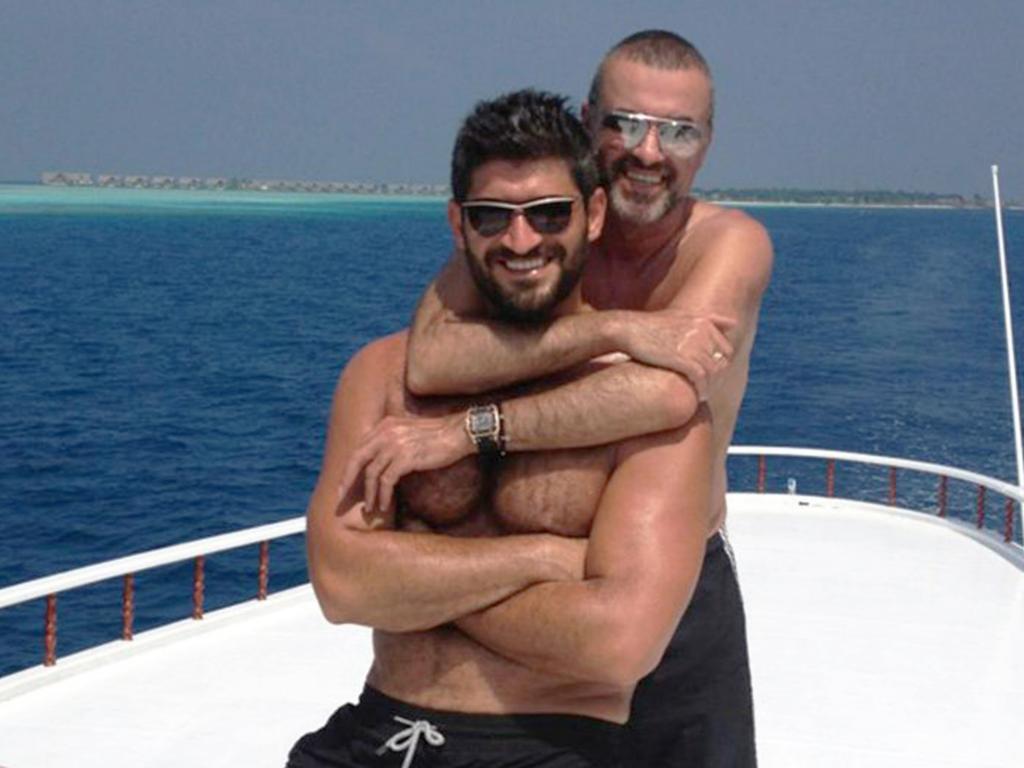 George Michael and Fadi Fawaz. Picture: Twitter