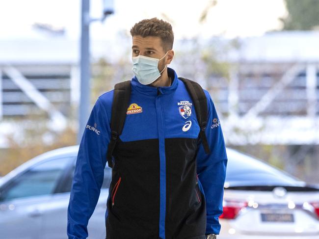 Western Bulldogs captain Marcus Bontempelli and his team will be leaving Melbourne on Thursday morning. Picture: David Geraghty