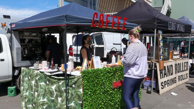 Mornington Racecourse market during lockdown 6. Picture: supplied