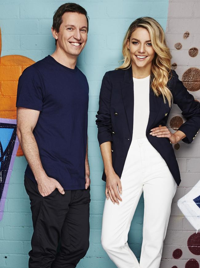 Radio with Rove: Rove McManus and Sam Frost were axed from their 2DAY FM breakfast radio show in 2017 after poor ratings. Picture: Supplied