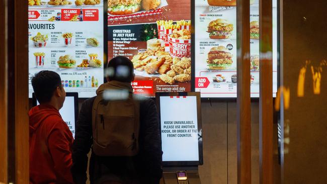 No KFC for you! The IT outage has left major retailers struggling to accept payments. Picture: Max Mason-Hubers