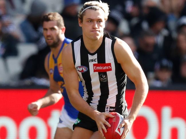 Would Darcy Moore enhance the Pies’ chances of beating the Eagles on Saturday? Picture: AFL Media