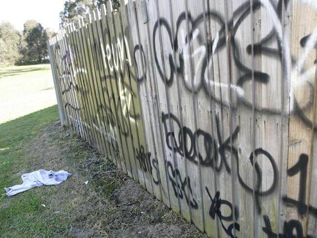 Graffiti in Heliotrope Crescent, Blacktown.