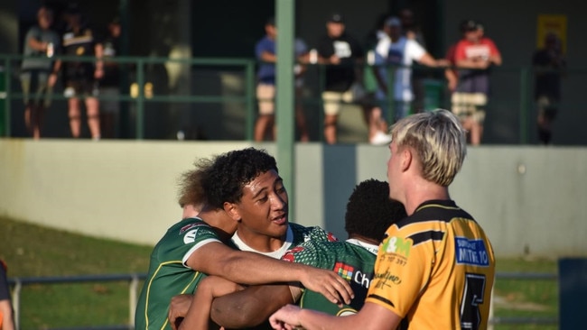 Keisaia Su'A earlier in the year playing for the Ipswich Jets Meninga Cup team.