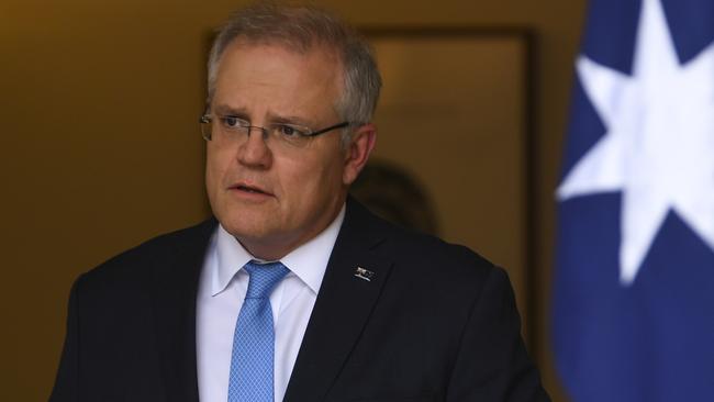 In his address this week, the Prime Minister leader reminded me of Labor stalwart John Curtin, who steered our country through the greater years of World War II. Picture: AAP/Lukas Coch