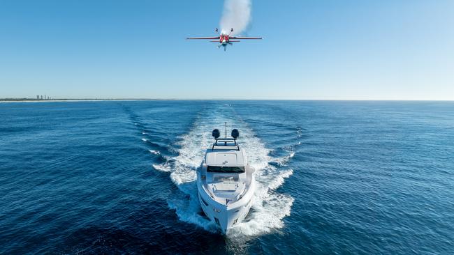 Ocean meets sky in entertainment extravaganza as Sanctuary Cove Boat Show collaborates with Pacific Airshow. PIcture: Supplied