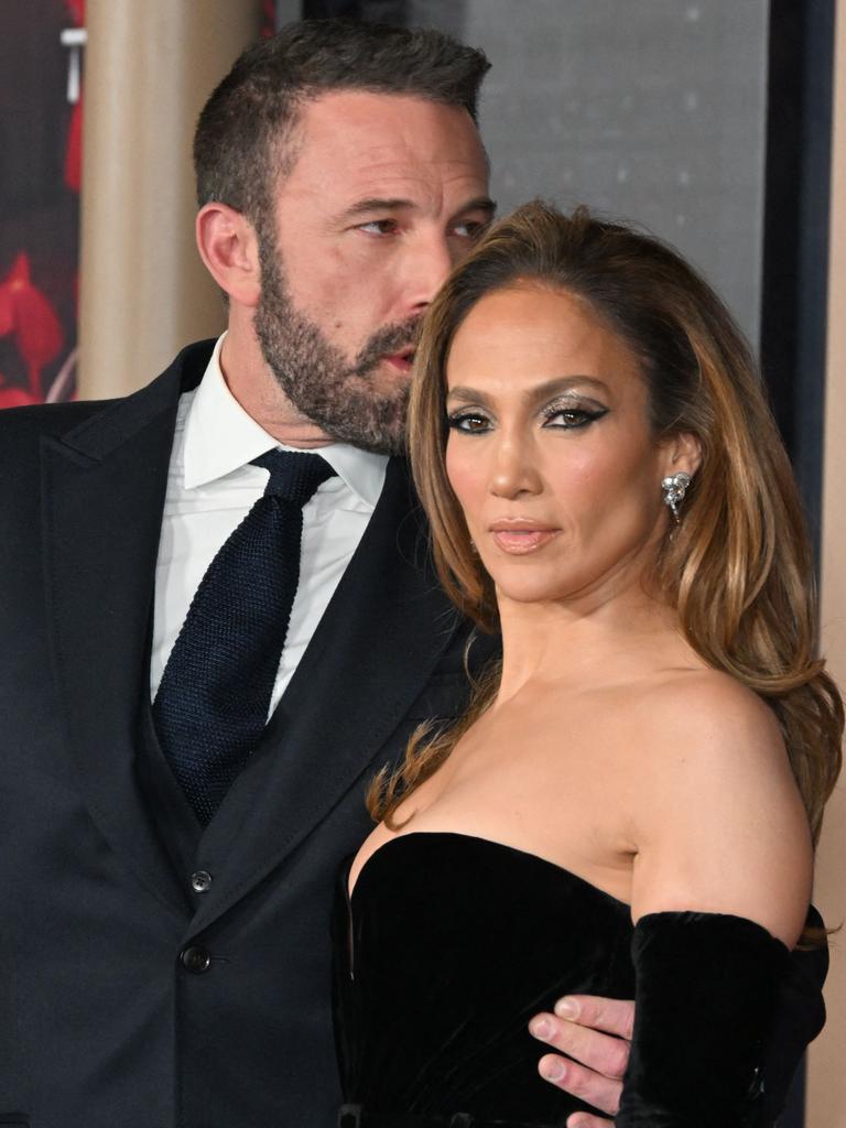 Affleck and Lopez, who have been plagued by split rumours recently, were spotted out to dinner. Picture: Robyn Beck/AFP