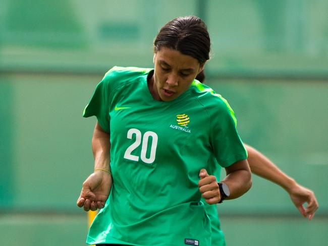 Matildas' Sam Kerr will lead the Matildas by example in the US.