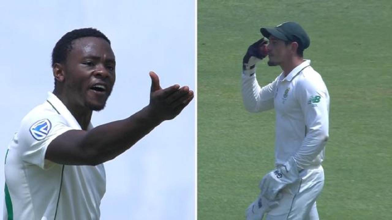 India vs South Africa 2019 second Test: Kagiso Rabada vs Quinton de Kock  video, sledging, Virat Kohli | Daily Telegraph