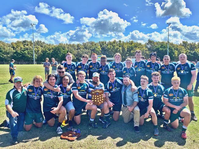 EMOTIONAL WIN: It was an emotional victory for the Lismore Rugby Union Club's U18 when they won their grand final against Casuarina after beloved teammate Eddie Allen passed away last Monday. Eddie's day Nick is in the centre holding the shield.