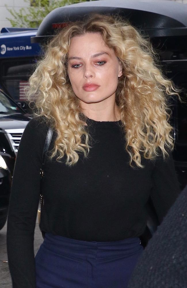 Margot Robbie and her curls in New York. Picture: BACKGRID 