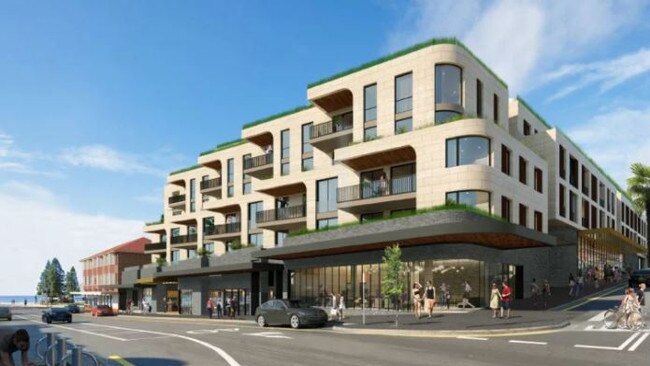 Plans have been lodged to transform the Coogee Bay Hotel into a shop-top development featuring 60 apartments, an eat street and supermarket at the 8501 sqm site. Picture: Urbis