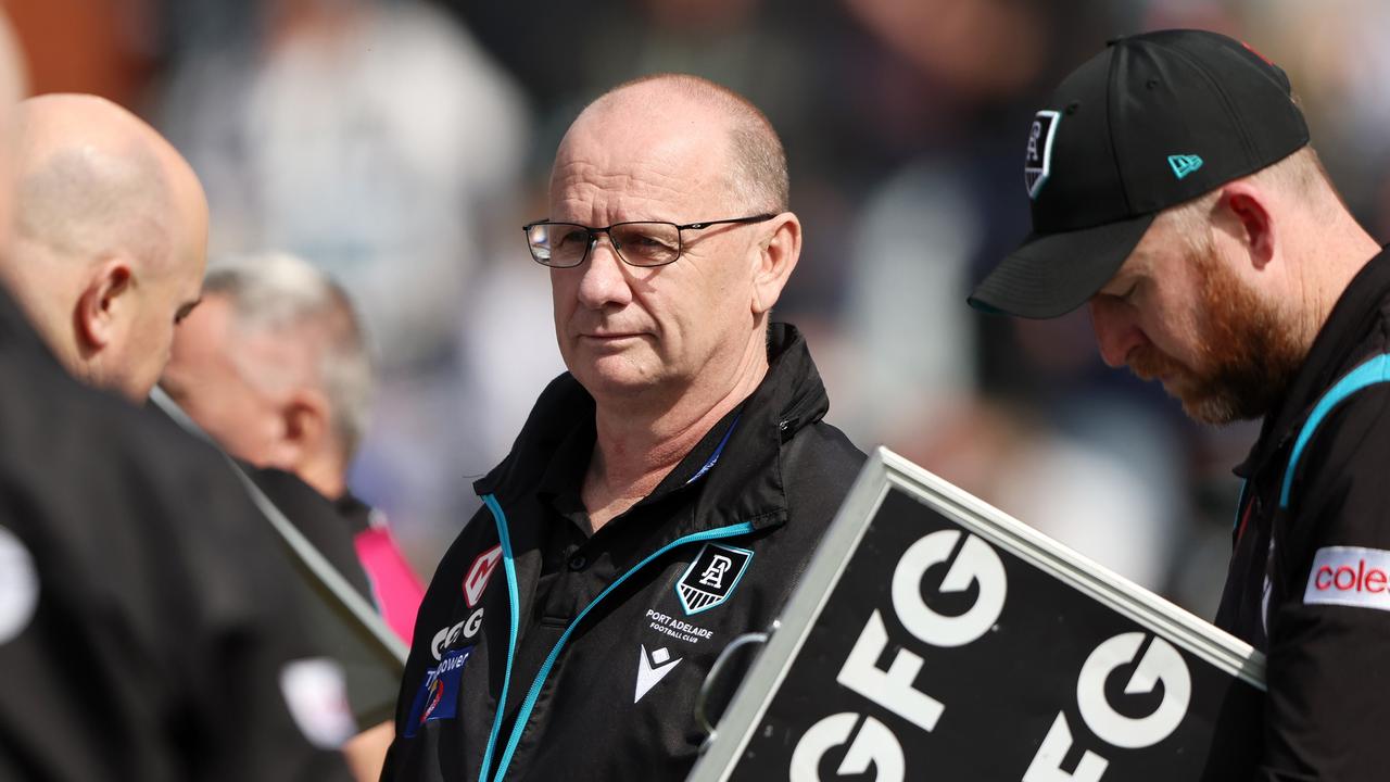 Ken Hinkley’s side finished 12th for points against this season. Picture: Sarah Reed/AFL Photos via Getty Images