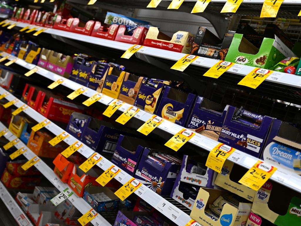 The chocolate is sold at Coles. Picture: AAP Image/Lukas Coch