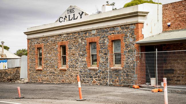 The Callington Hotel under renovation in February, 2021. Picture: Mike Burton