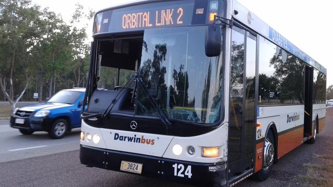 It was alleged the young man climbed over the barrier inside the bus and repeatedly kicked the driver to the head. Pictures: Supplied/Luke Weller