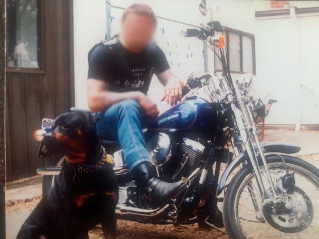 Former bikie gang member 'Cunno', who is a guest on the I Catch Killers podcast with Gary Jubelin.