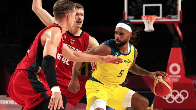 Boomers Captain Patty Mills has become a favourite with kids. Picture: Adam Head.