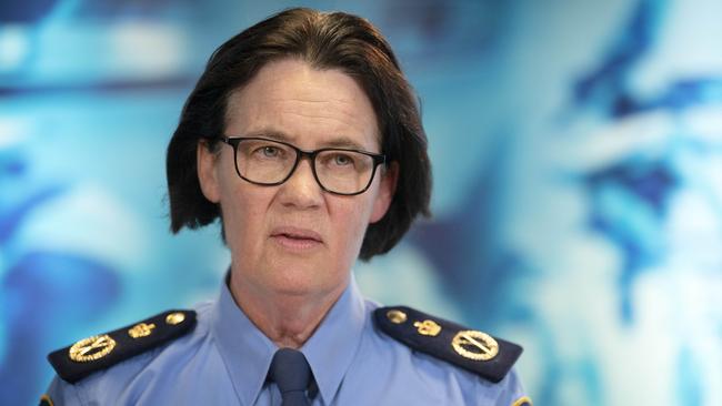 Tasmanian Police Commissioner Donna Adams. Picture: Chris Kidd