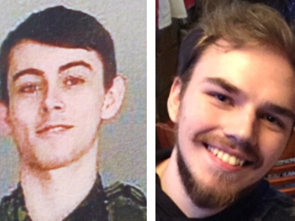 Missing teens Bryer Schmegelsky, left, and Kam McLeod. Picture: Supplied