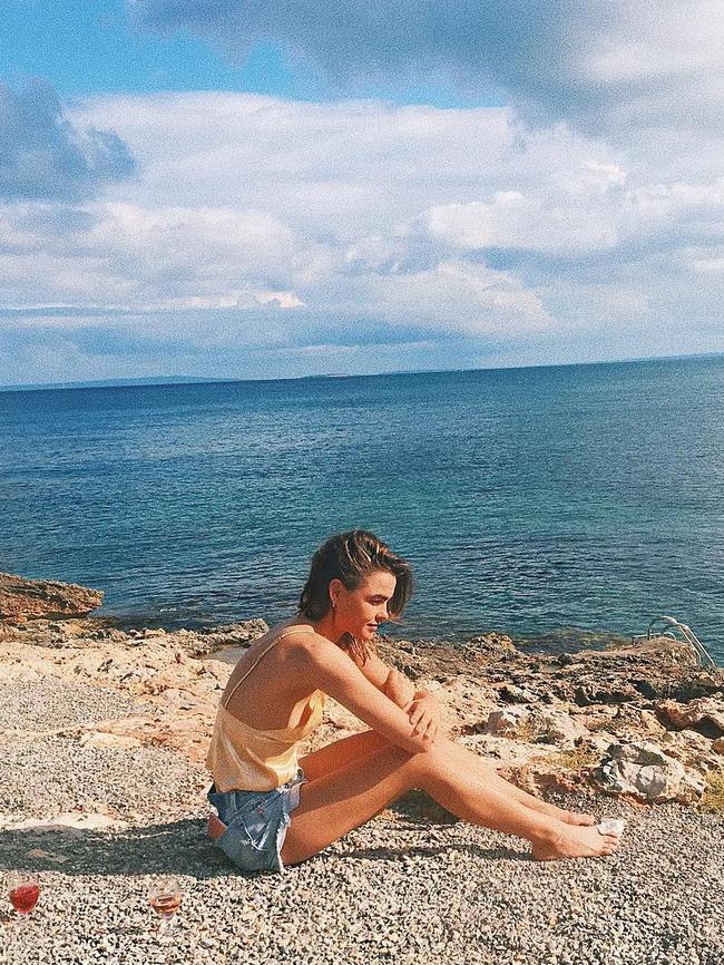 Bambi Northwood-Blyth ponders life in the edge of a cliff on her birthday... 