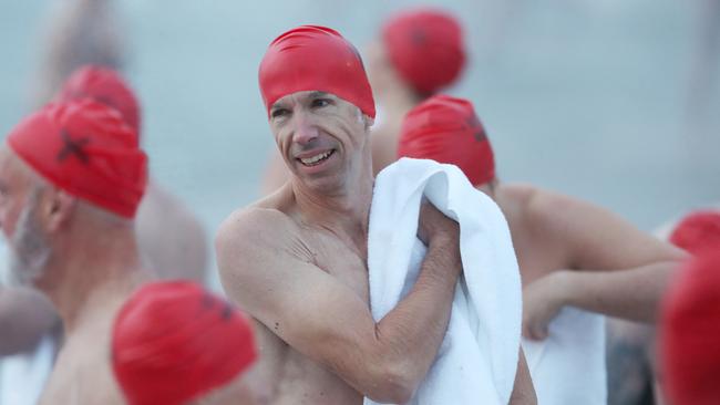 Dark Mofo 2023 Nude Solstice Swim at Long Beach Sandy Bay. Picture: Nikki Davis-Jones