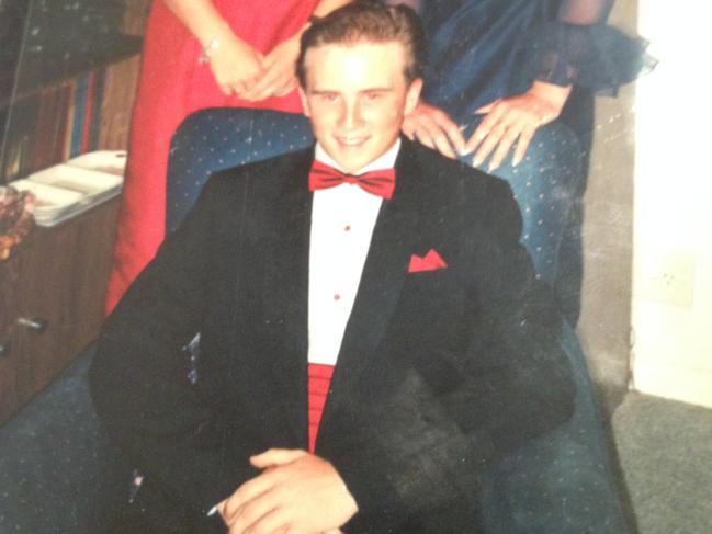 Moran at his Year 10 formal. Picture: Supplied.