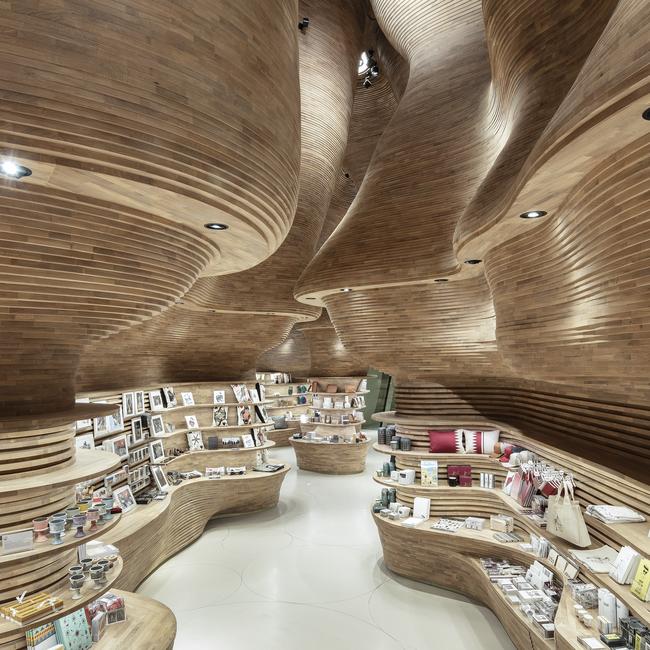 Gift shop at the National Museum of Qatar.