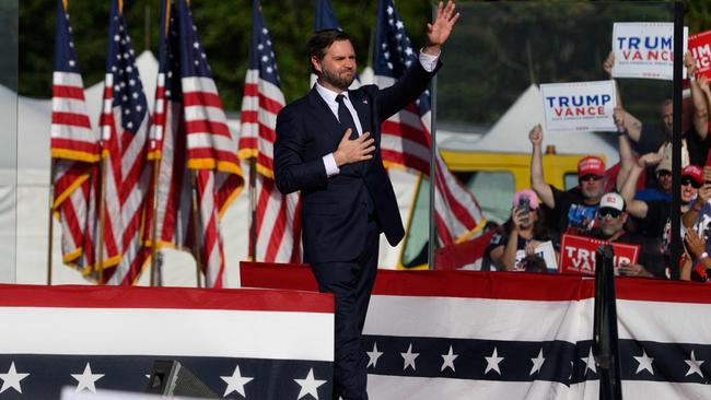 JD Vance speaks at a campaign rally for Donald Trump in Butler, Pennsylvania. Picture: Getty Images