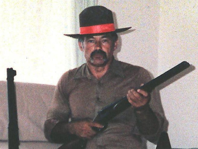 An armed Ivan Milat in 1997. Picture: STR/Fairfax Ltd/AFP