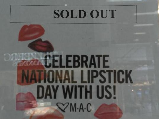 Some MAC stores sold out of the free lipstick within minutes of opening.