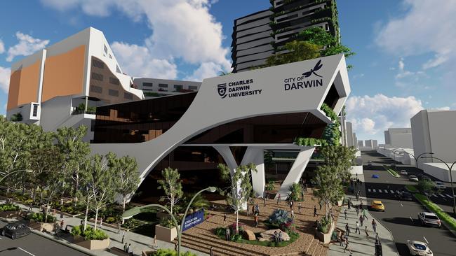 Construction on Charles Darwin University’s CBD campus could begin as early as July. Picture: SUPPLIED