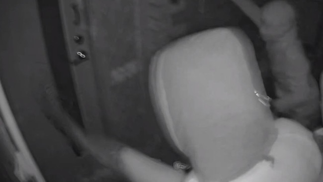 The men kicked the front door of the home in, forcing entry. Picture: Victoria Police