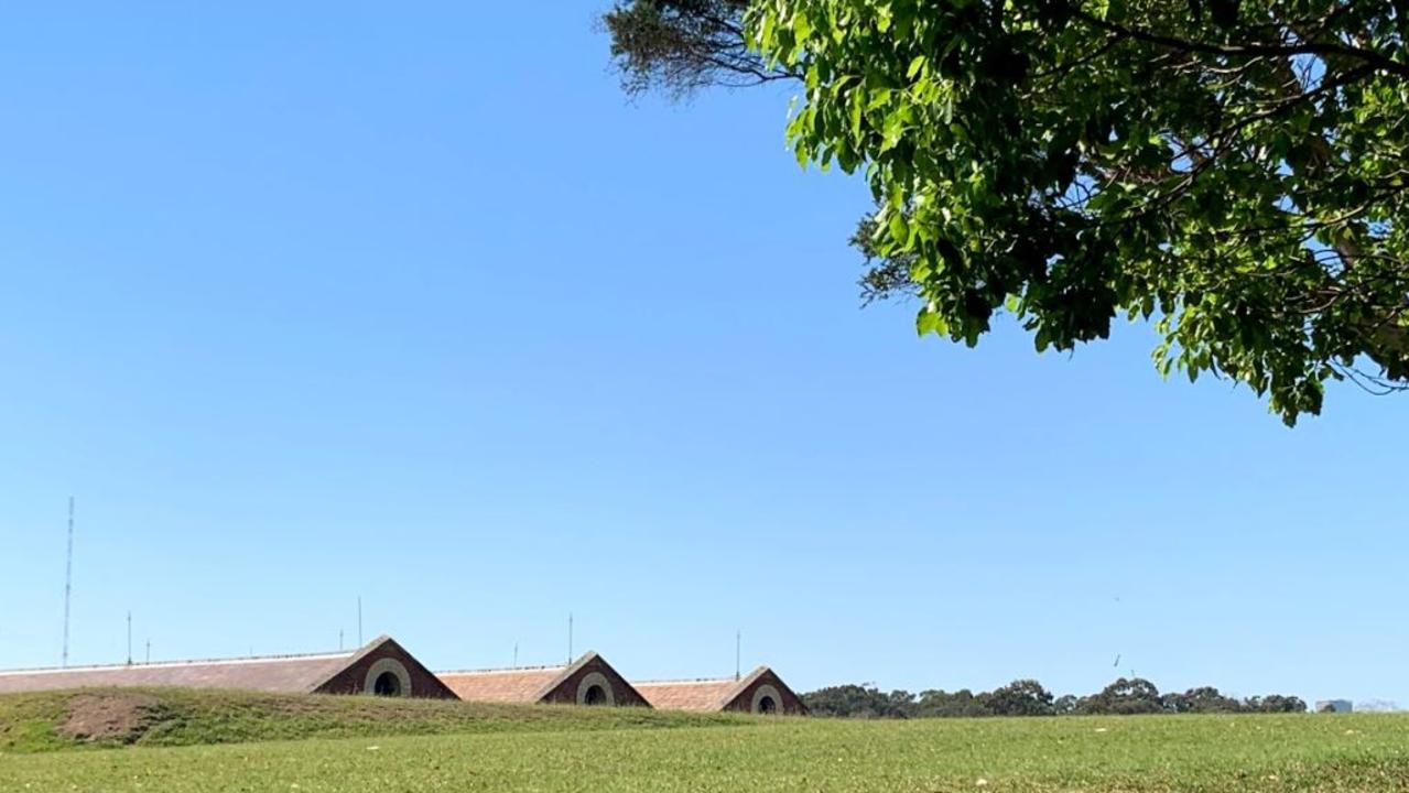 The buildings at Newington Armory were buried behind earthen banks. It kept them out of view and ensured, if the contents exploded, the impact would be minimal. Picture: Benedict Brook