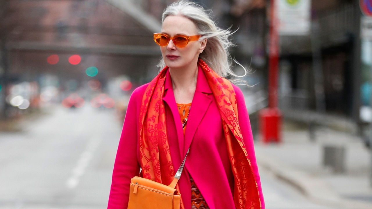 Model and influencer Petra van Bremen has embraced her natural grey. Image: Getty